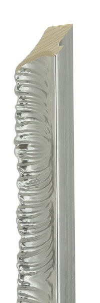 28mm Ornate gloss silver