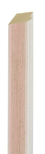 35mm Painted white / speckled pink