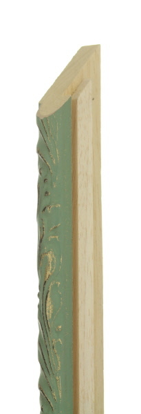 20mm Green over gold - 9mm pine box