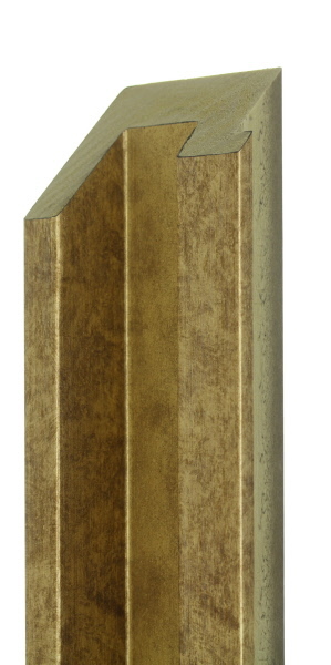 68mm Mottled antique gold 'tray' (resin)