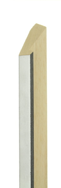 21mm Brush silver / black side