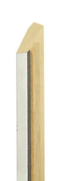 21mm Brush silver / black side - 9mm pine box