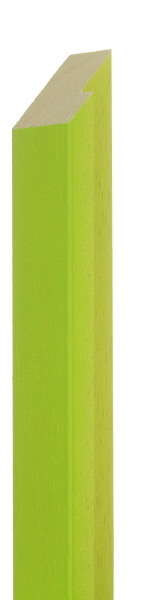 25mm Painted lime green grain
