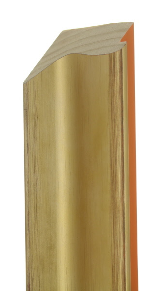 70mm Pale gold red line