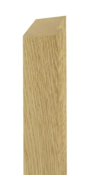 57mm Flat oak rounded back edge