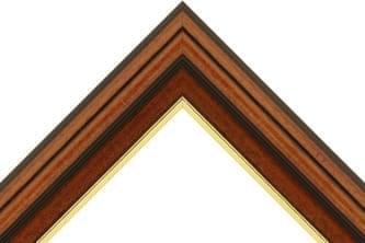 50mm High top brown Gold Line