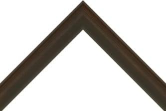 30mm Rounded dark grain mahogany