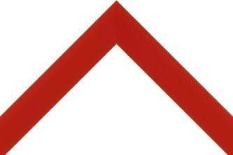 32mm Flat square smooth red