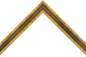 25mm Vichy red mottle gold, blue band