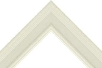 52mm Painted grain reverse step matt white