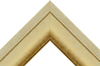 70mm Pale burnished gold with cream edges