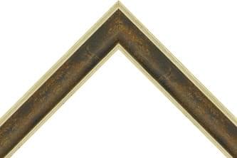37mm Italian pale gold over dark blue burnish