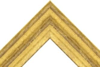 68mm Brushed gold with brown back edge detail