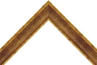 37mm Italian antique gold mottled red and black