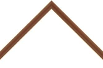 14mm Rounded brown with light pine edge lines