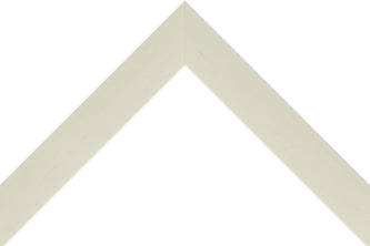 30mm Flat painted grain white