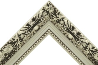 58mm Matt silver Daliha (high pattern)