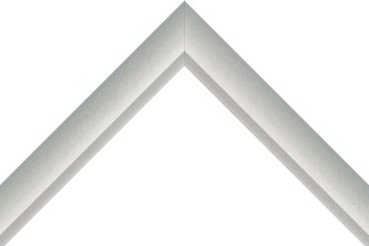 30mm Flat frosted silver