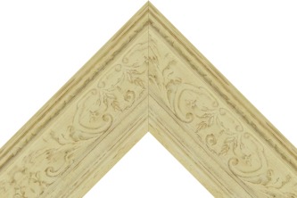 75mm Savona painted antique cream (high pattern)