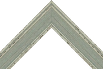 45mm Shabby Chic pale blue over cracked brown (c)