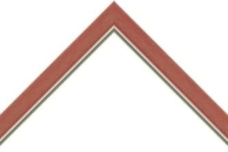 25mm Metallic volcanic red gloss with silver line