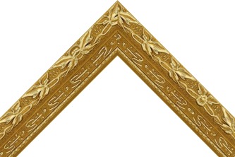 40mm Ornate decorative antique pale gold
