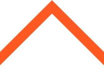 22mm Flat cadmium orange with slight rounded edges