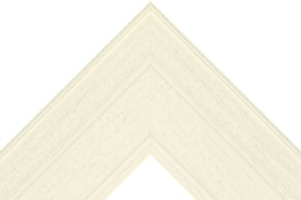 95mm Painted grain reverse step white