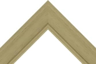 52mm Scooped grained pale olive