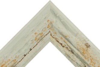 73mm Scooped gallery white gold grey