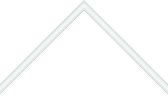 10mm Flat matt white