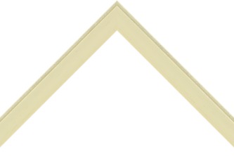 23mm Painted grain white silver back line