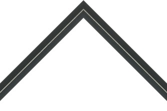 19mm Painted dark blue silver line