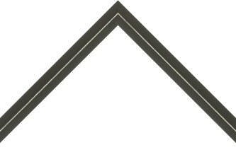 19mm Painted dark grey silver line - 9mm pine box