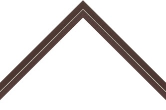 19mm Painted maroon silver line - 9mm pine box