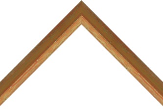 25mm 'Vintage' orange and gold