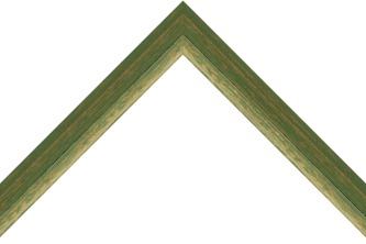 25mm 'Vintage' green and gold