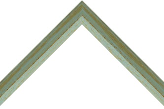 25mm 'Vintage' light blue and gold (Out of stock)