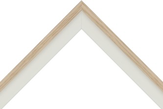 30mm Matt off white & oak (side)