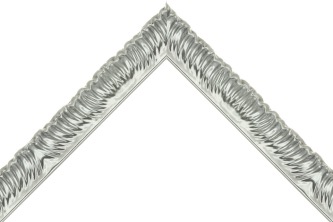 28mm Ornate gloss silver