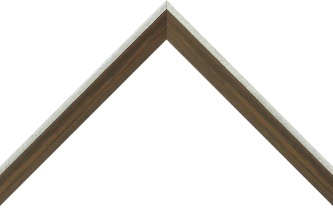 20mm walnut with antique silver side