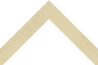 34mm Flat smooth grain white oak