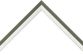 21mm Brush silver / black side