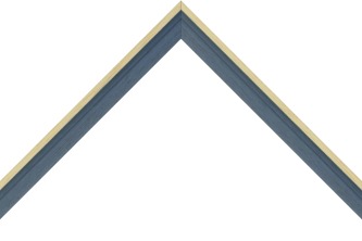 18mm Painted Dark Blue / natural side