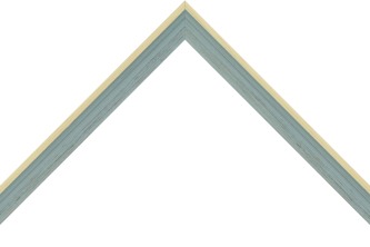 18mm Painted Light blue / natural side