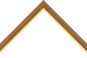 15mm Mahogany distressed gold line