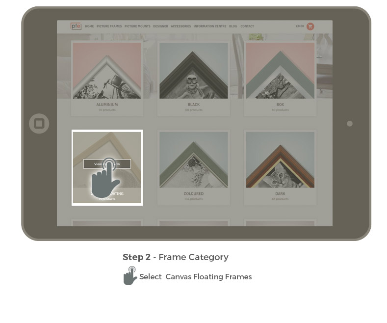 How to Order A Canvas Floating Frame Picture Frames Express