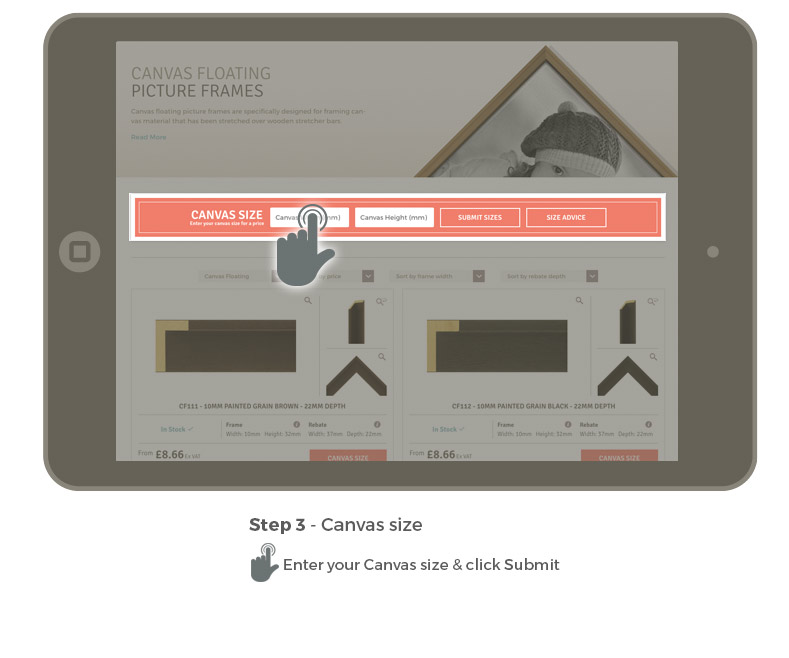 How to Order A Canvas Floating Frame Picture Frames Express
