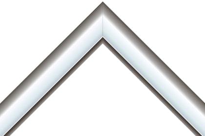 30mm Flat highly polished silver