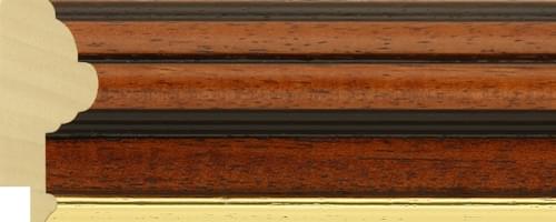 50mm High top brown Gold Line